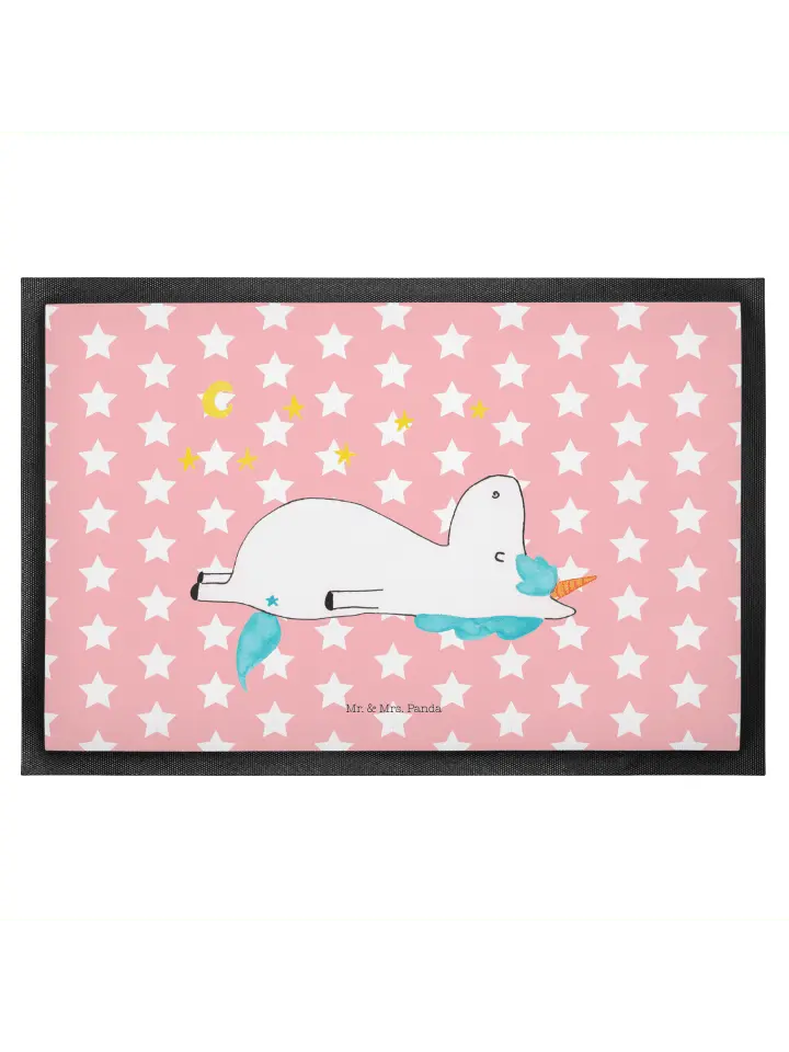 

Коврик Mr & Mrs Panda Einhorn Sternenhimmel ohne Spruch, цвет rot pastell