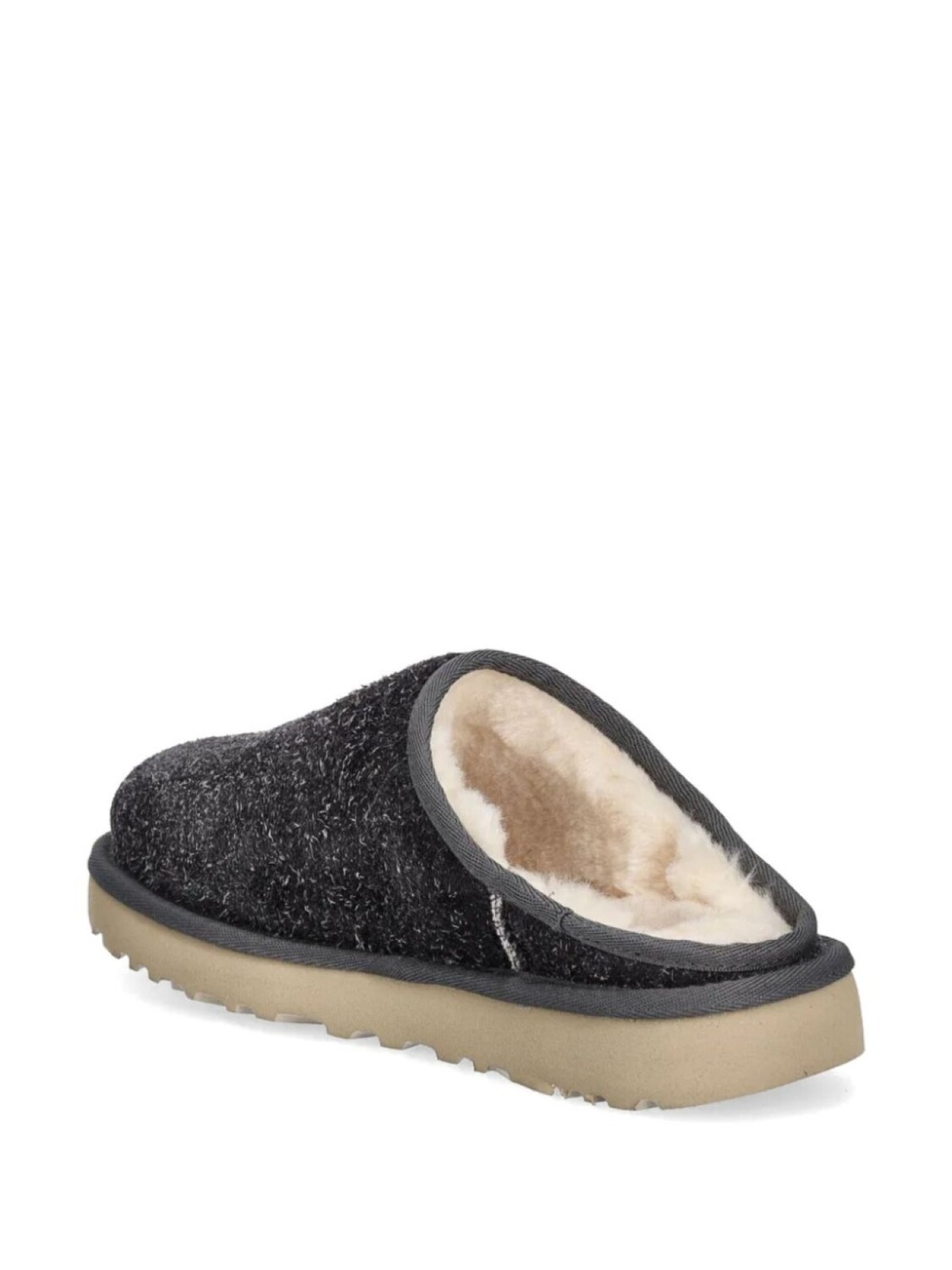 Классические мохнатые тапочки UGG, серый — фото 3