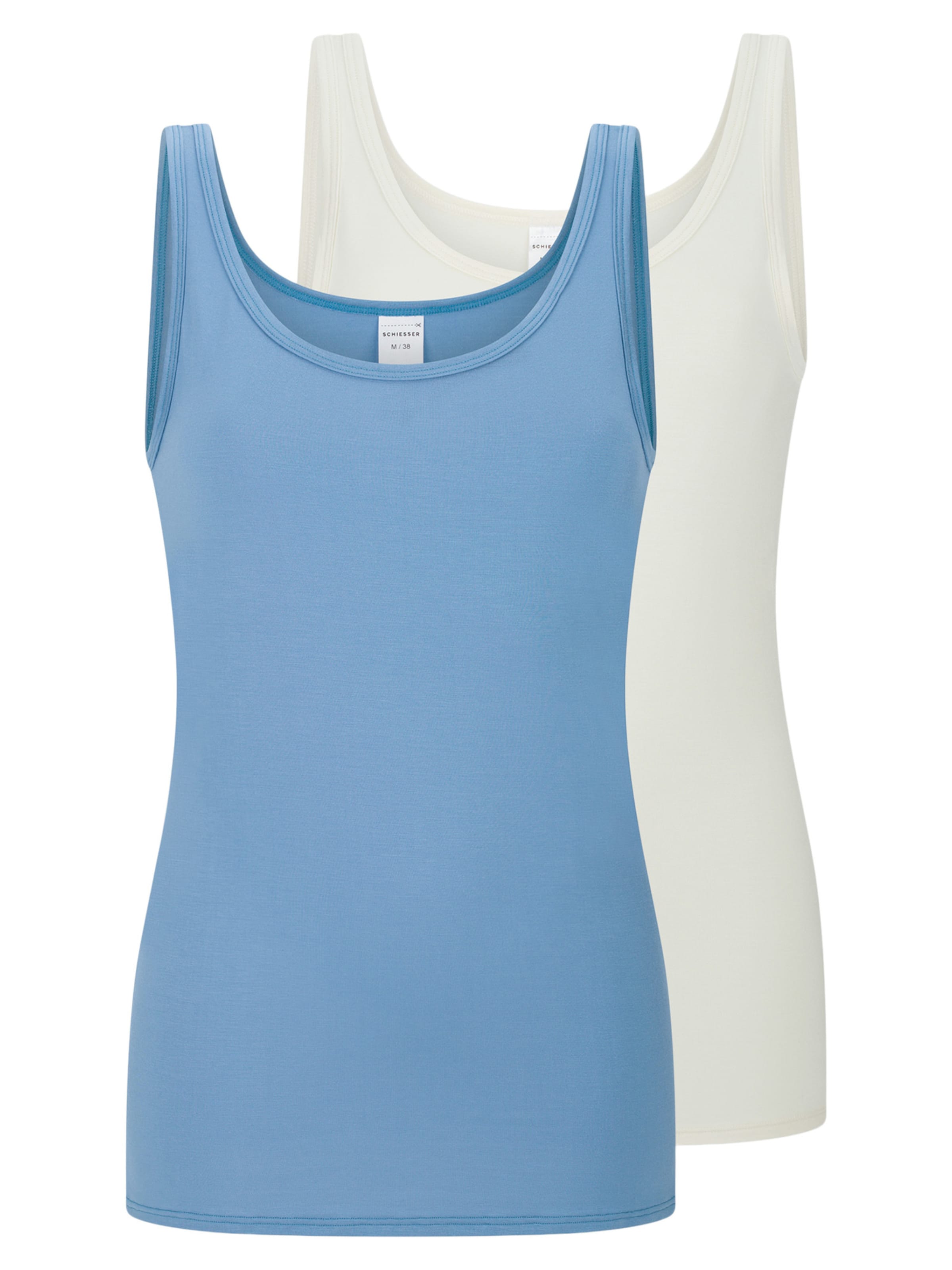 

SCHIESSER Майка 'Modal Essentials' в светло-голубом, Wool White