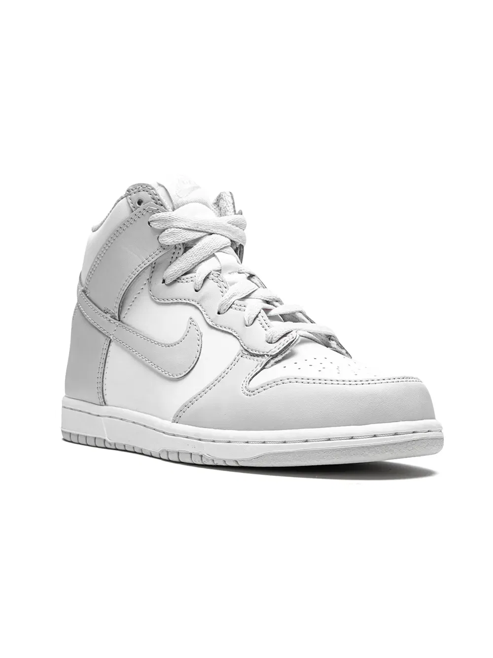 Кроссовки Dunk High "vast grey" Nike Kids, белый
