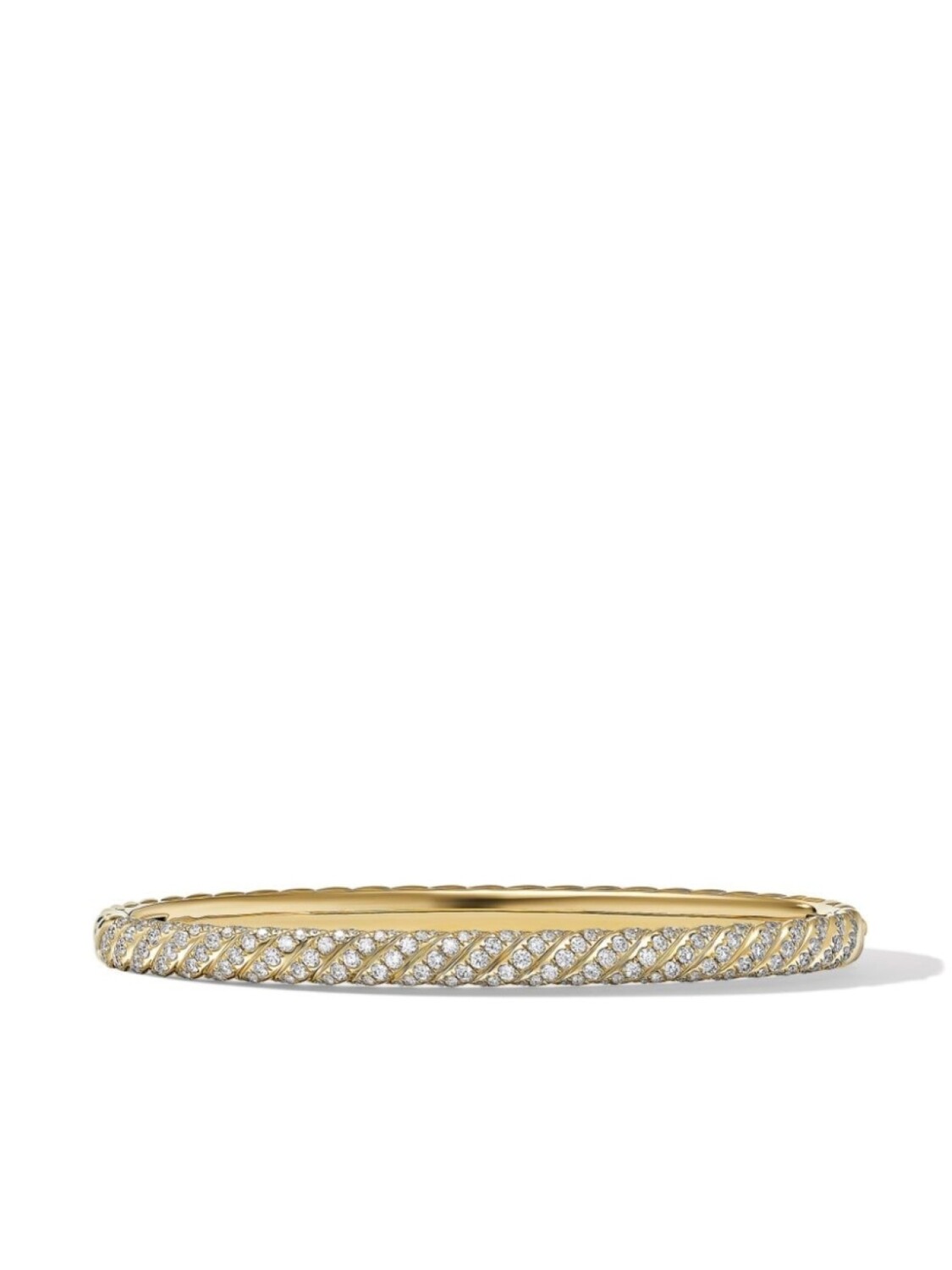 

Браслет Sculpted Cable из желтого золота с бриллиантами David Yurman, золотой