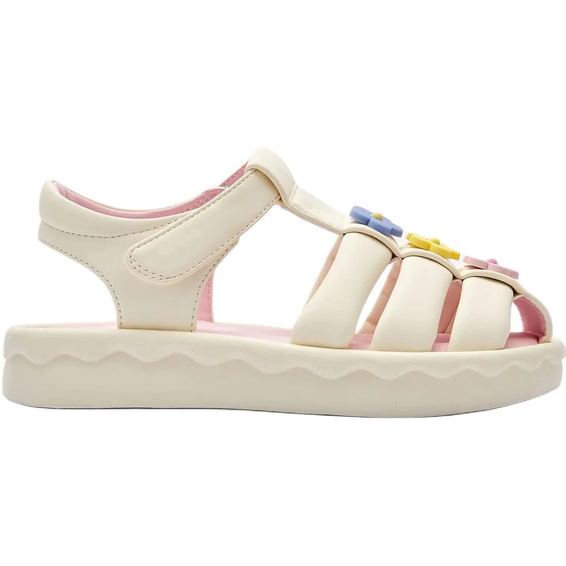 BALABALA Повседневные детские сандалии Puff Series Slip Resistant Abrasion Resistant Low top ecru — фото 3