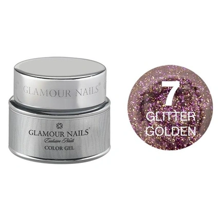 

Глянцевый гель Glamour Glitter Gel 07 - 5 мл Vip
