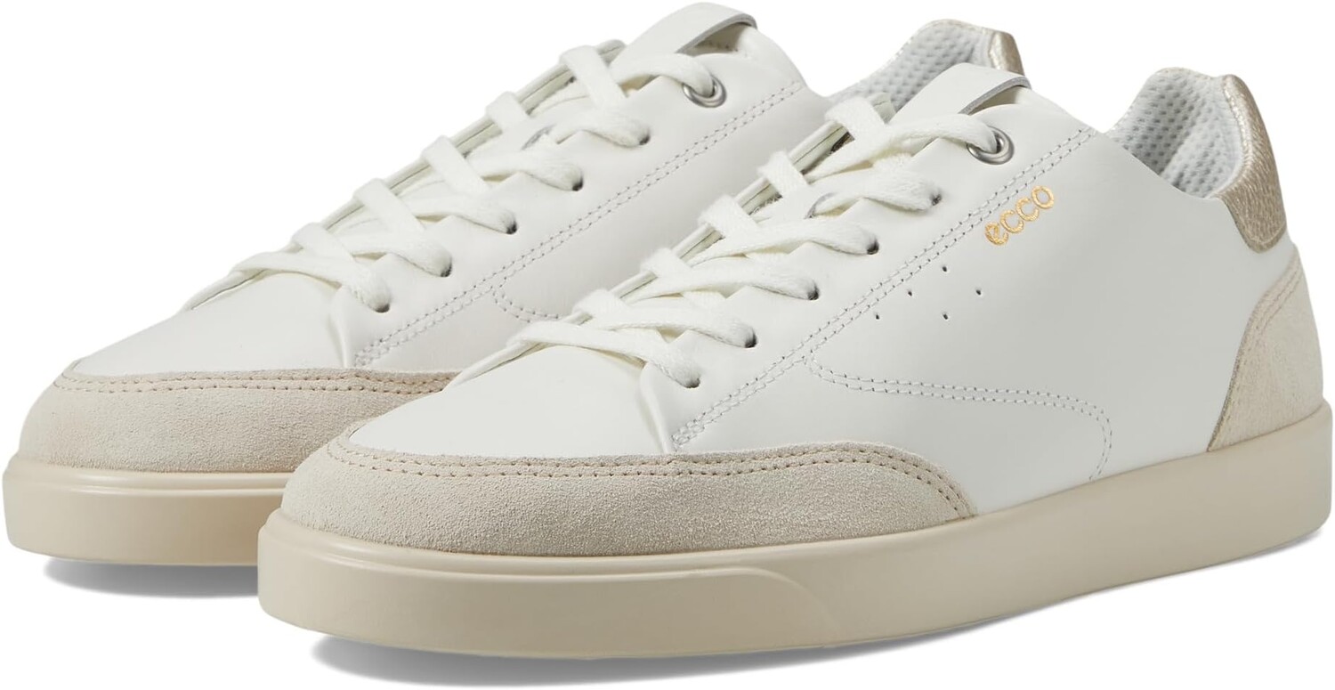 

Кроссовки ECCO Street Lite Court Sneaker, цвет Limestone/White/Pure Gold