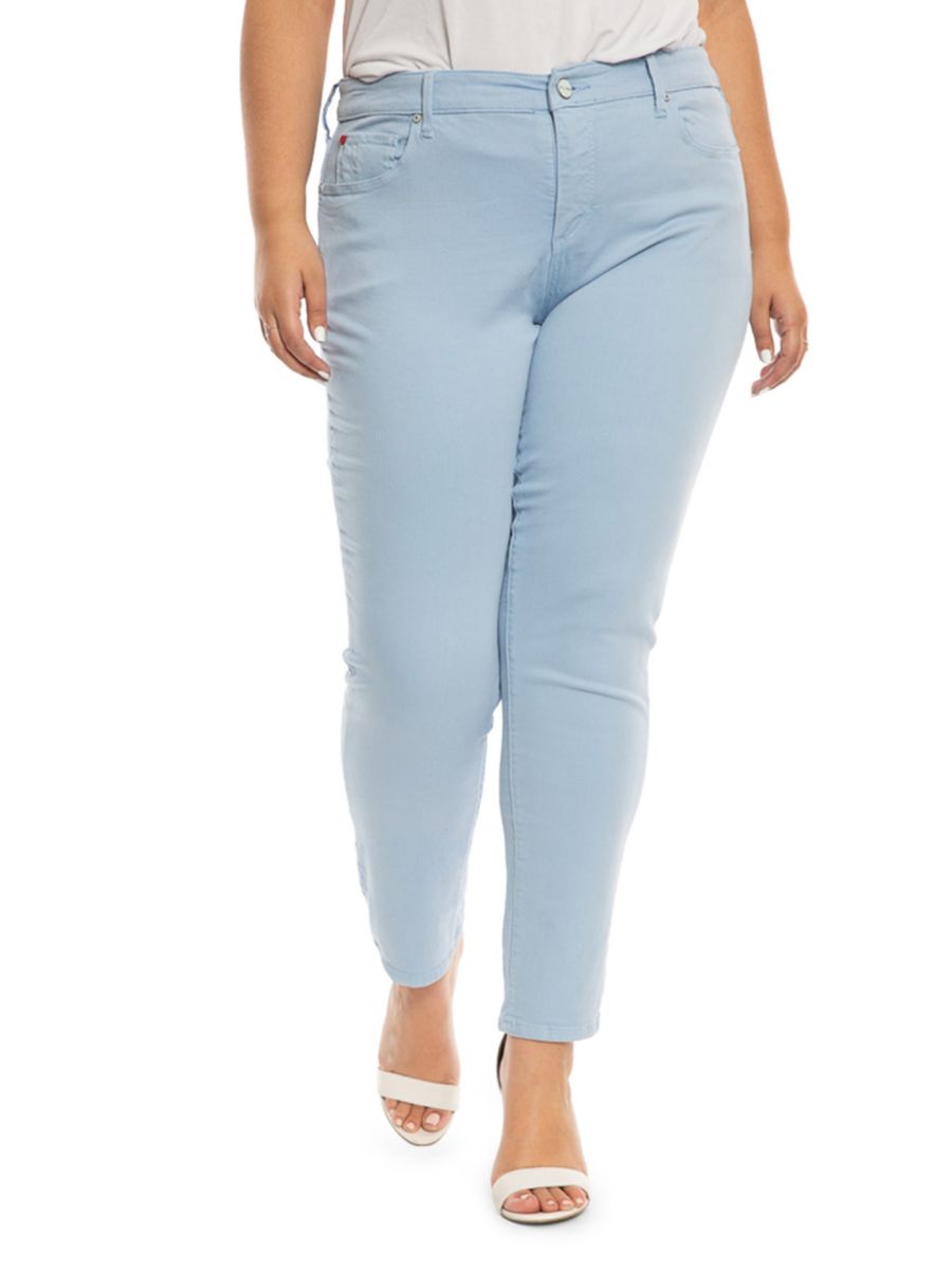 

Джинсы бойфренды со средней посадкой Slink Jeans Plus, цвет Cerulean