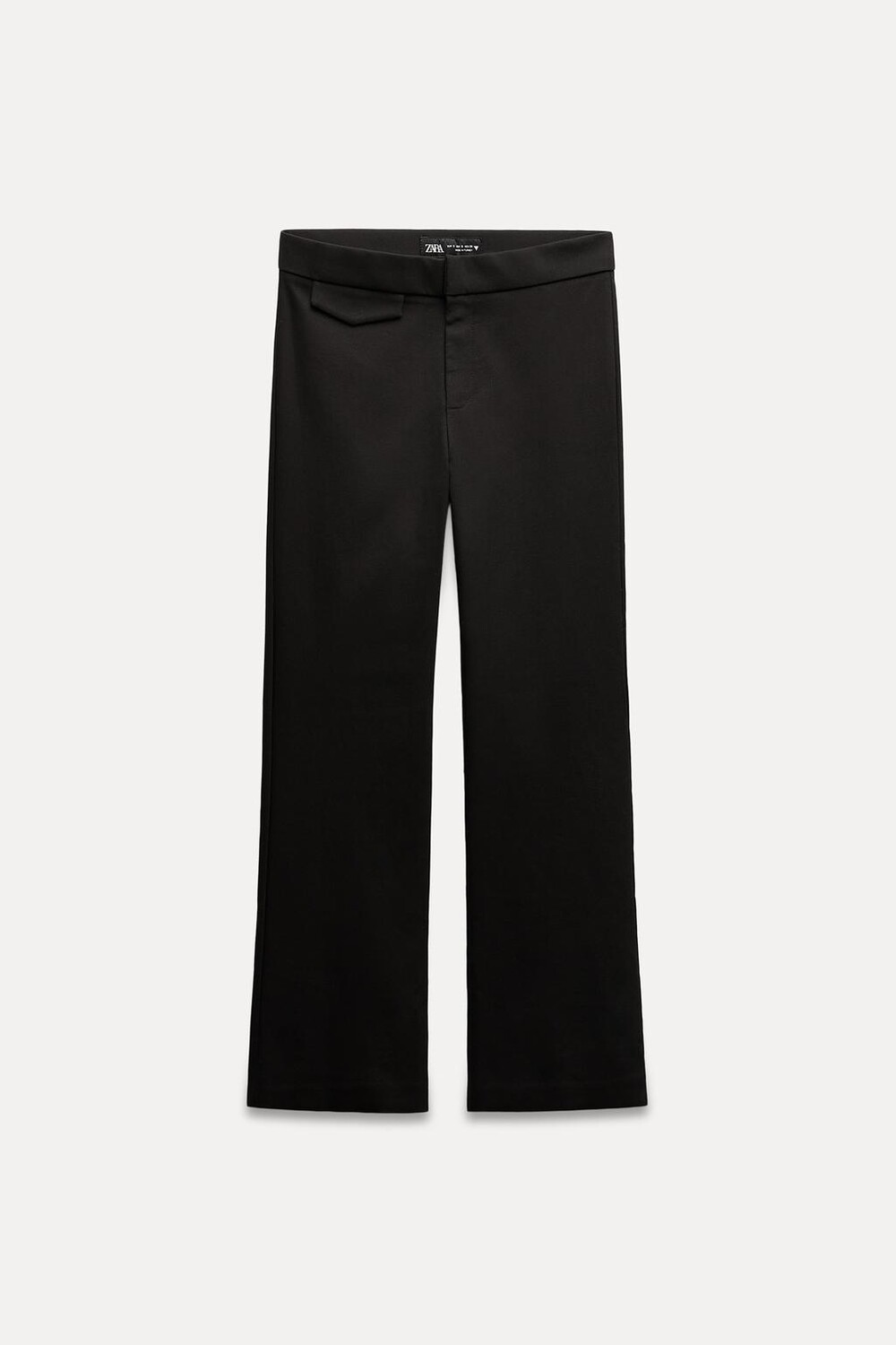 

Мини расклешенные брюки ZARA, черный