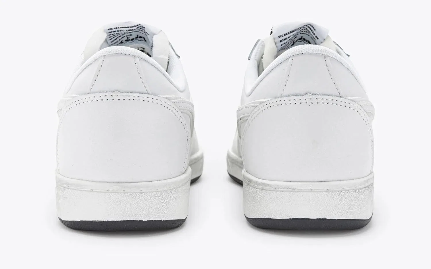 Кроссовки Diadora, Magic Basket Low Icona Leather Shoes Fashion Casual Sport Unisex, Total White — фото 3