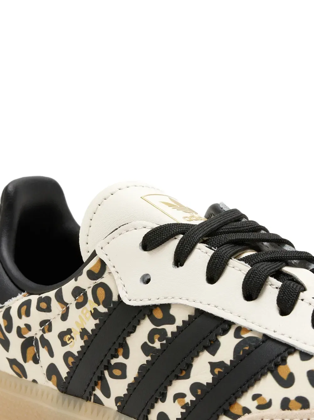 Кроссовки Samba с леопардовым принтом Adidas Kids, нейтральный — фото 4