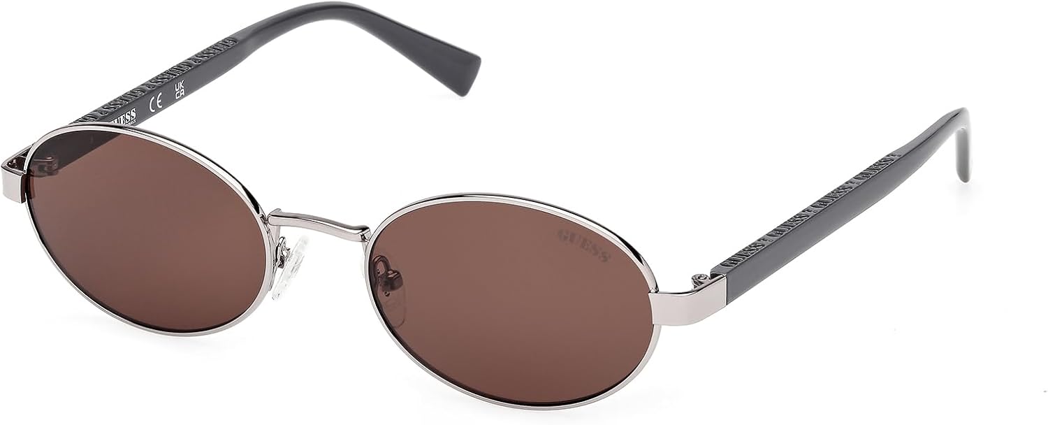 

GUESS Унисекс солнцезащитные очки, Shiny Gunmetal