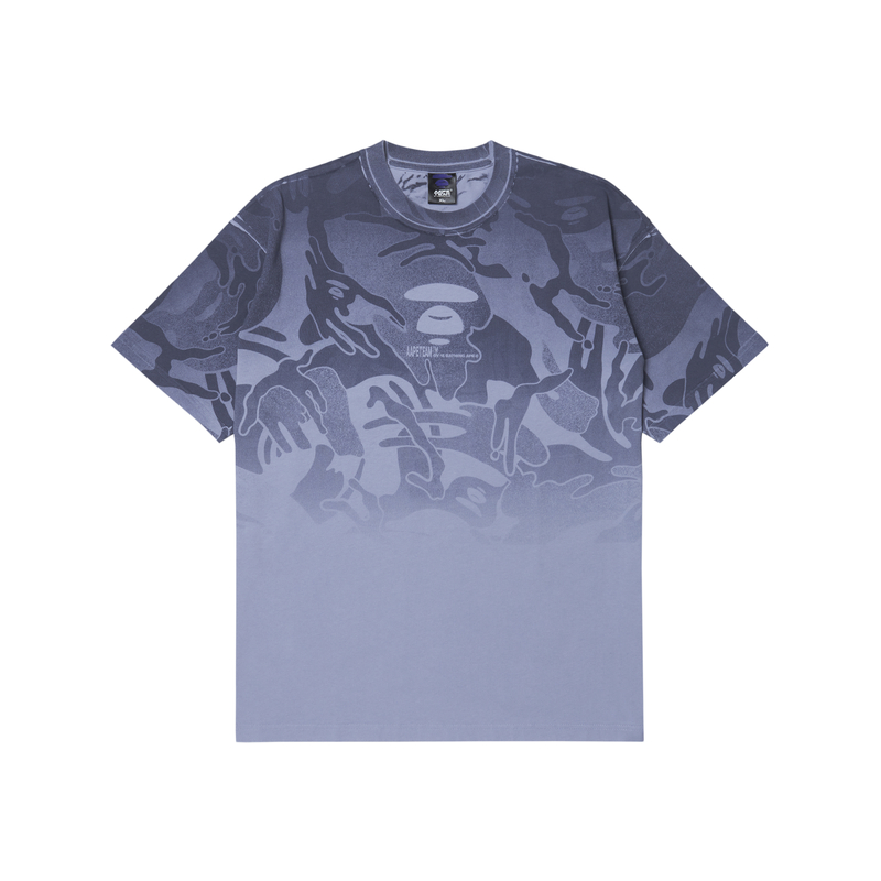 

Хлопковая футболка с принтом логотипа Aape, фиолетовый