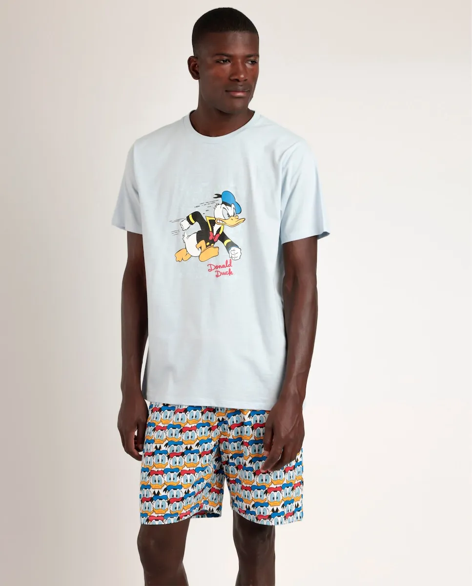 

Мужская короткая синяя трикотажная пижама Disney, синий