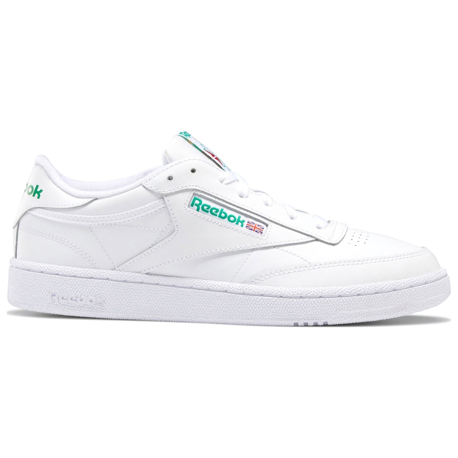 

Кроссовки Reebok Club C 85, цвет Intense White/Green