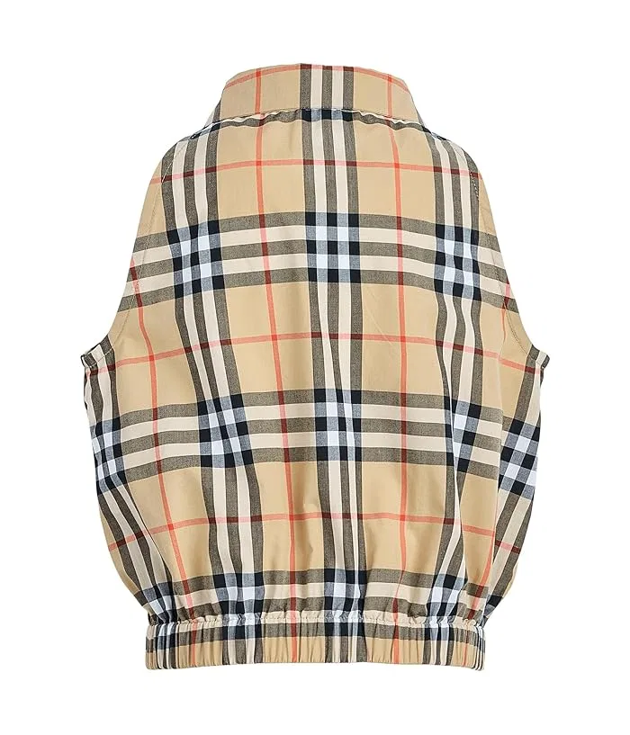 Топ Mabel Check Button Burberry Kids, Sand IP Check — фото 2