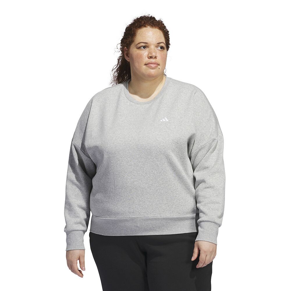 

Толстовка Adidas Essentials Feel Cosy Sportswear больших размеров, цвет Medium Grey Heather