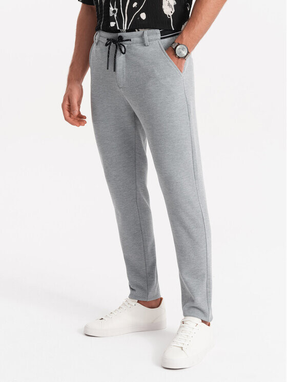 

Брюки из ткани regular fit Ombre, серый