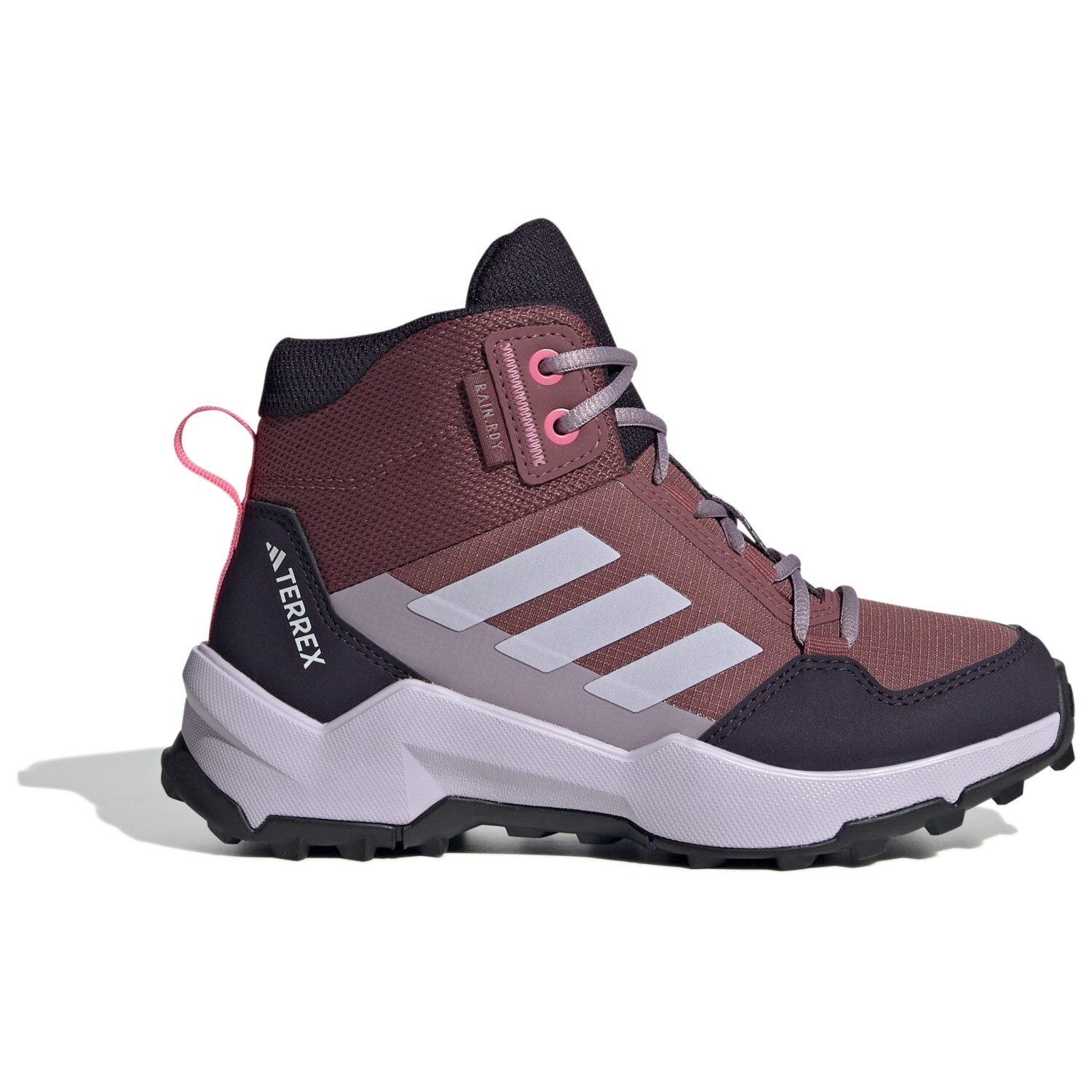 

Походная обувь Adidas Terrex Terrex AX4R Rain.RDY Mid, цвет Quiet Crimson/Silver Dawn/Pink Fusion