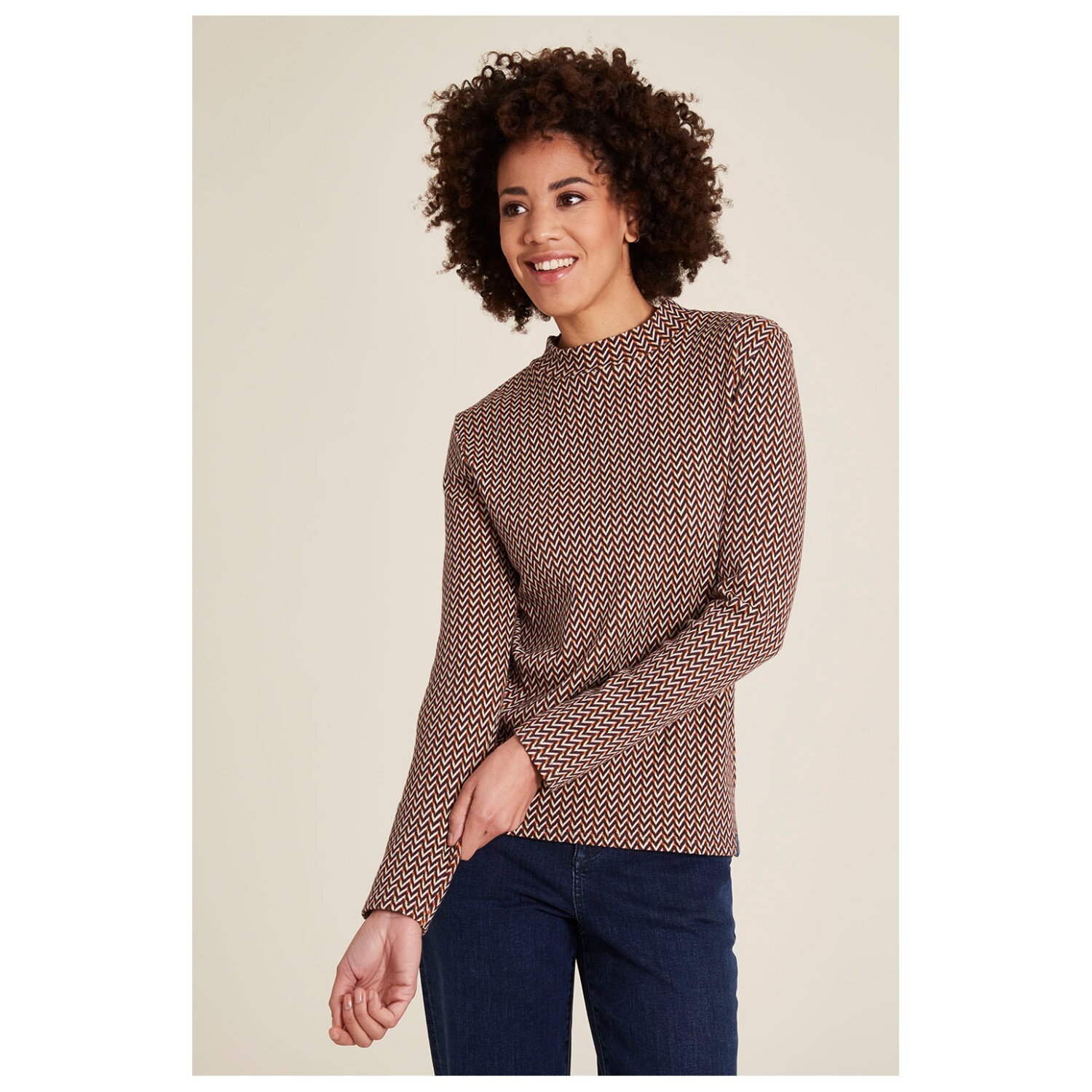 

Лонгслив Tranquillo Strickpullover im Retro-Look, цвет Retro