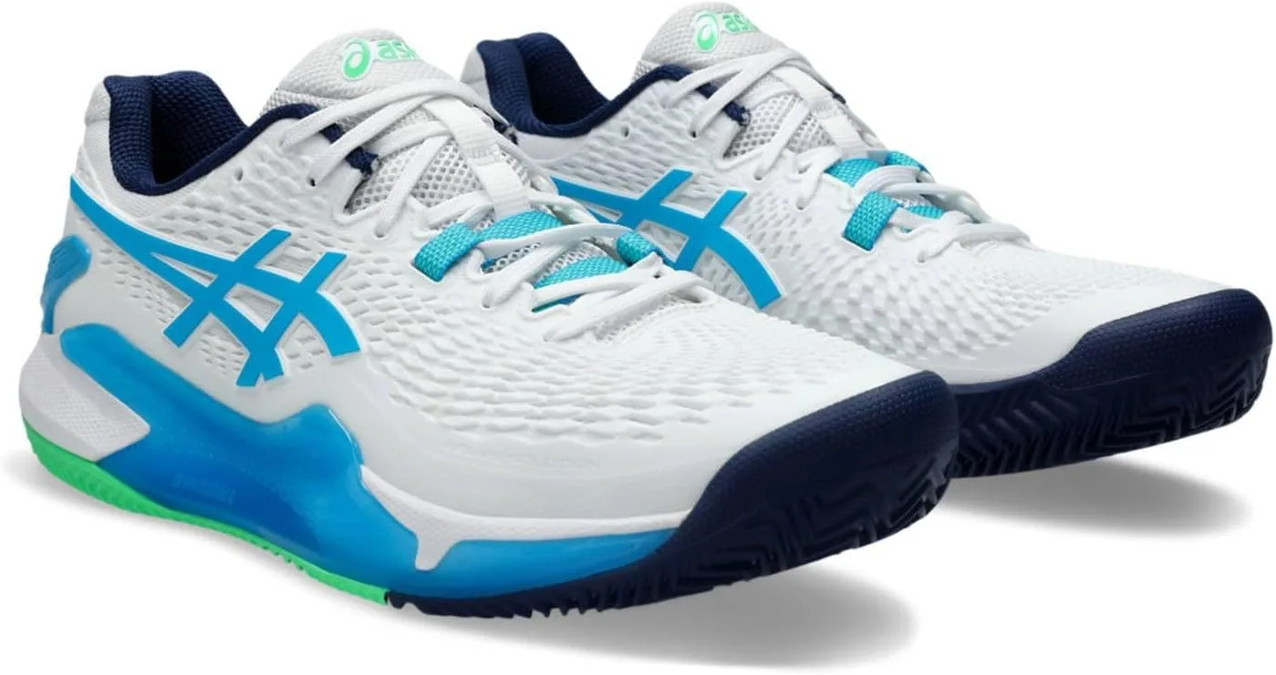 Кроссовки ASICS Solution Swift FF 2 Clay White/Dark Cobalt, белый — фото 4