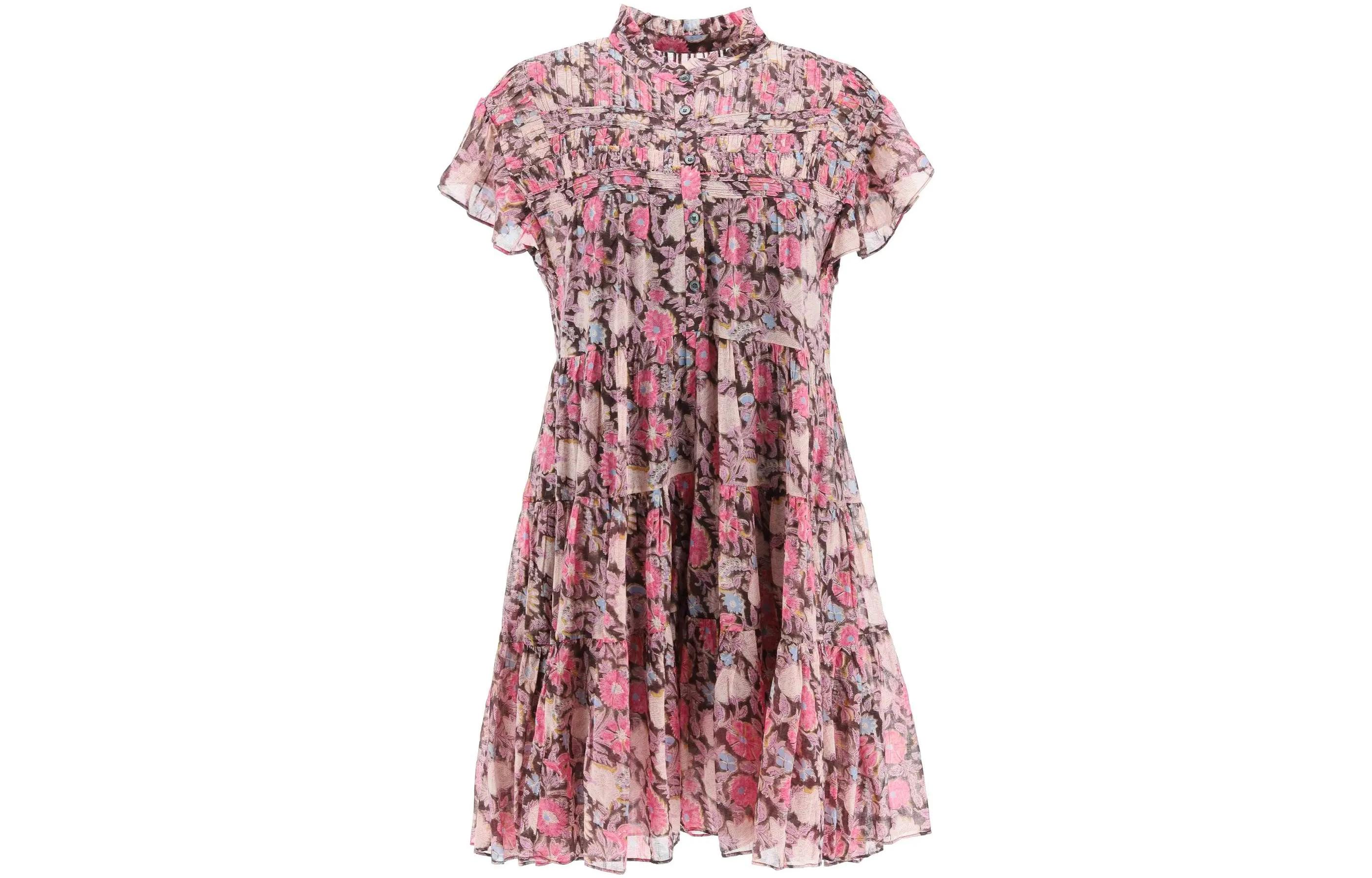 

ISABEL MARANT ETOILE Платье с короткими рукавами женское розовые