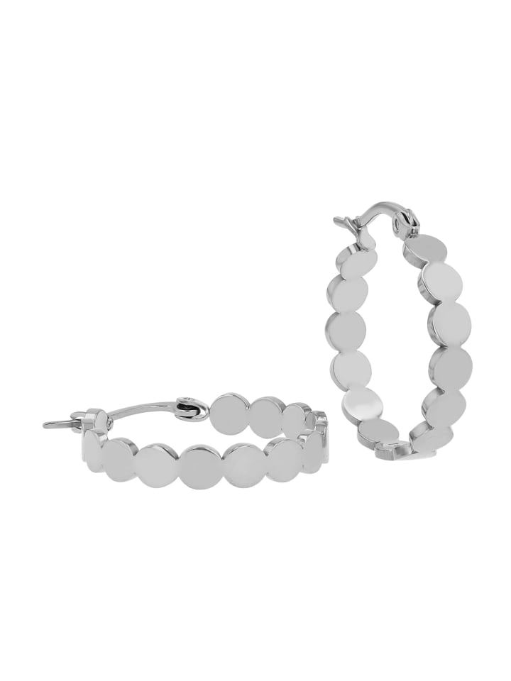 

Adeliás Женские серьги - Серьги-кольца из нержавеющей стали серебристого цвета