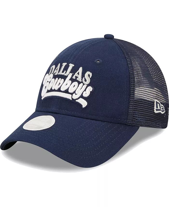 

Женская темно-синяя бейсболка Dallas Cowboys Team Trucker 9FORTY Snapback New Era