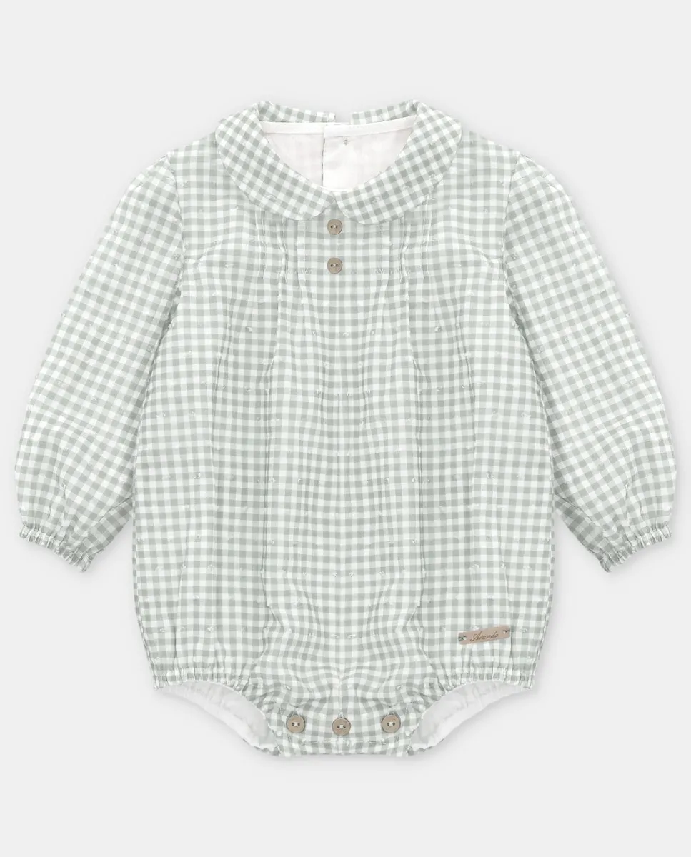 

Детский комбинезон в зеленую клетку Martín Aranda