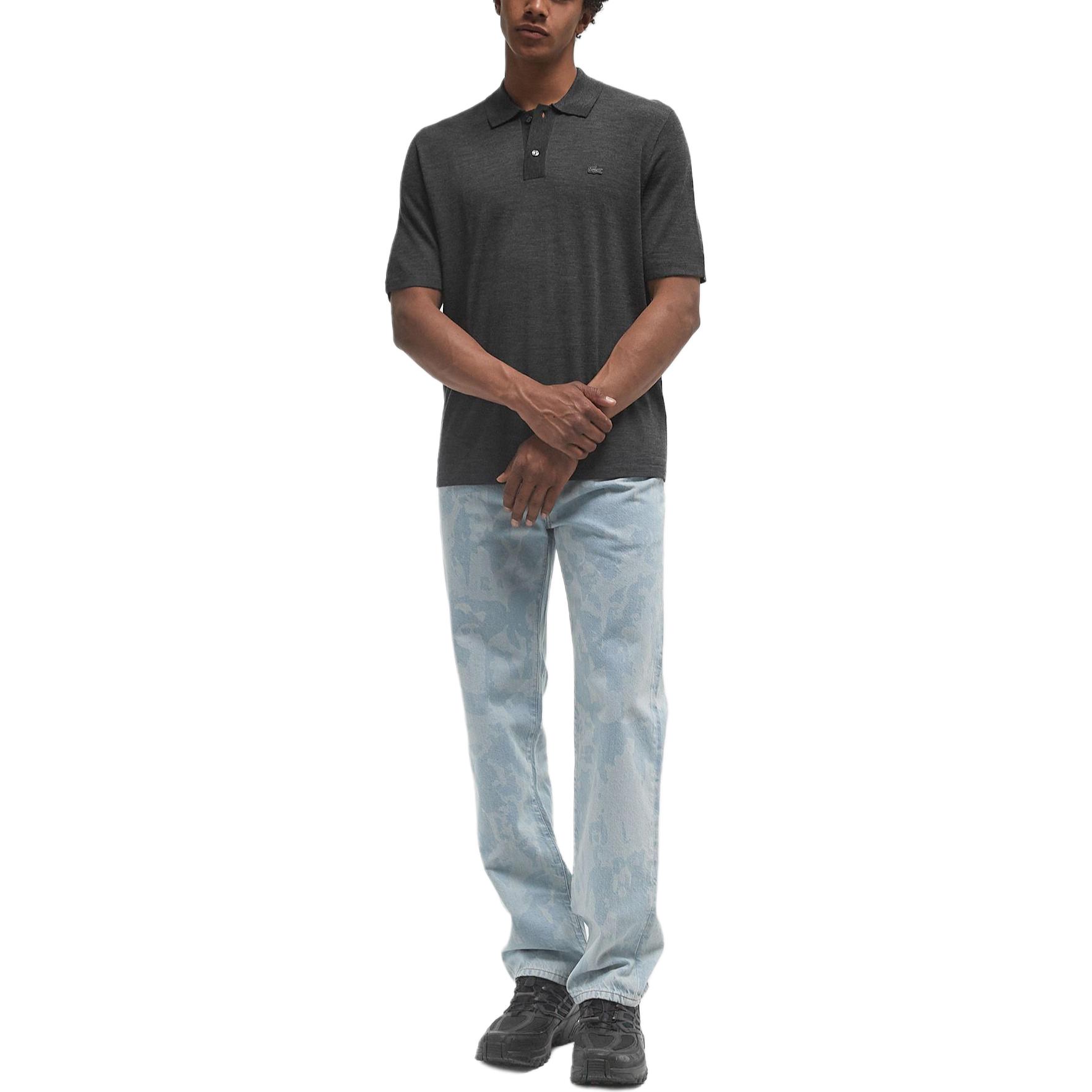 Поло Lacoste L.12.12, темно-серый — фото 3