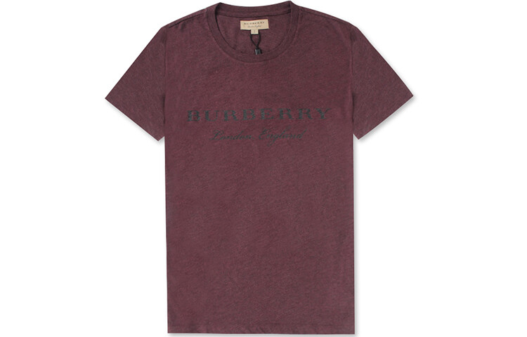 

Футболка мужская темно-бордовая Burberry, темно-бордовый