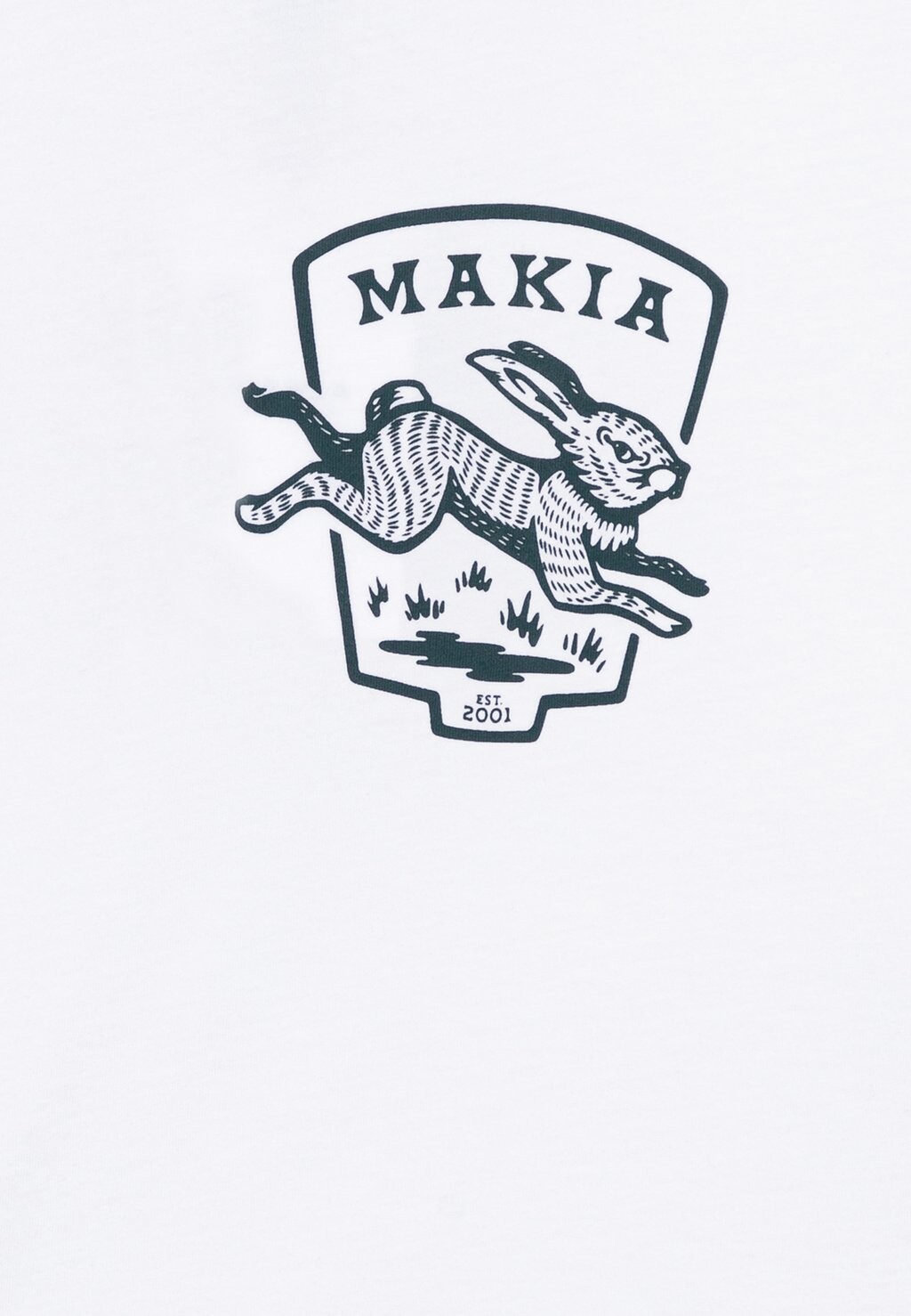 

Футболка с принтом RABBIT UNISEX Makia, белый