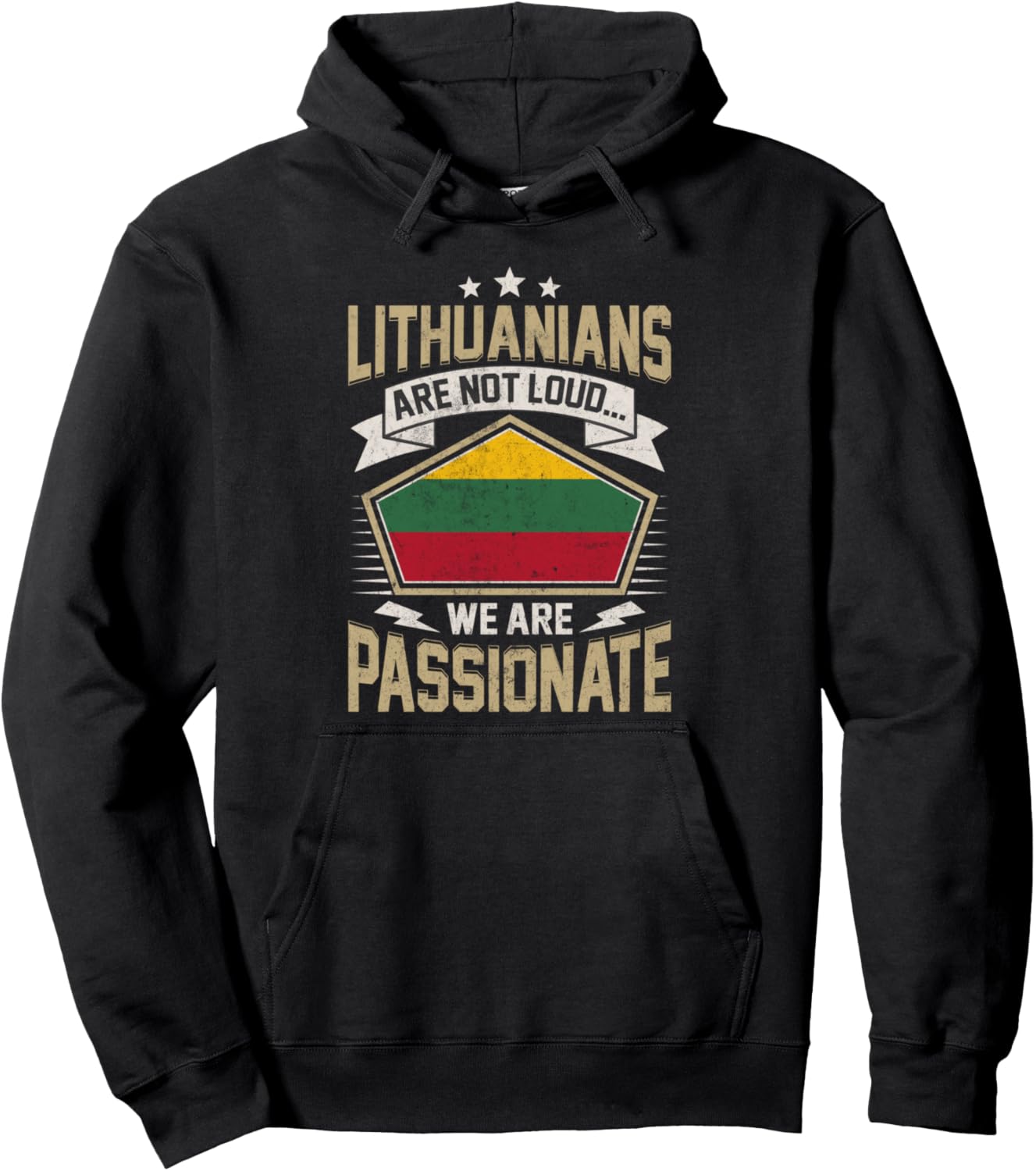

Литовский дизайн. Мужская и женская толстовка с капюшоном 99 Gifts Lithuanian Fan T-Shirts & Jersey, черный