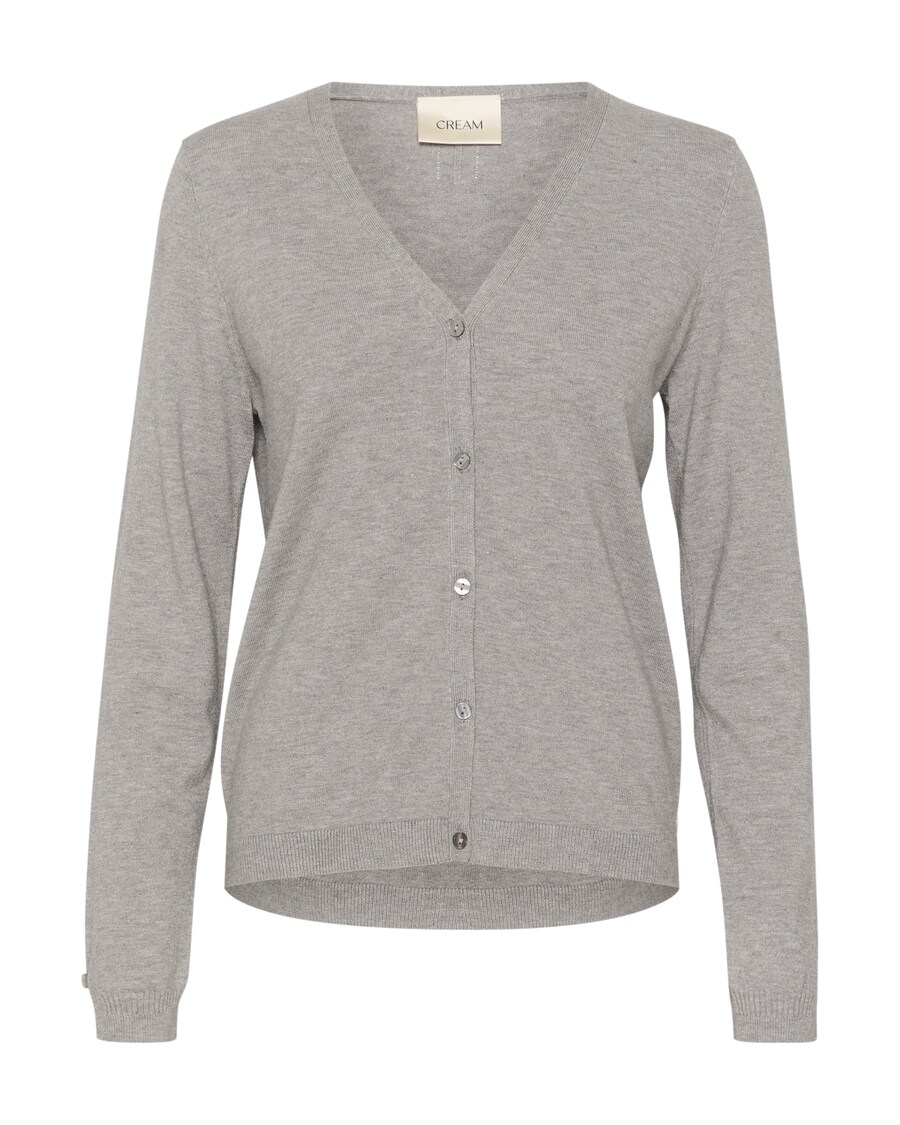 

Вязаный кардиган Cream Dela, светло-серый