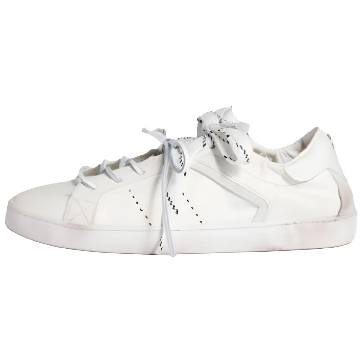 MIU MIU Женские скейтерские кеды Ruches Low top белые