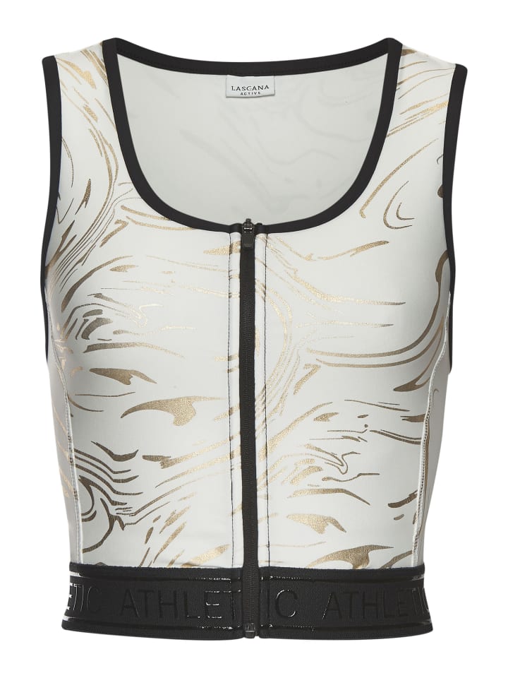 

Функциональный топ LASCANA ACTIVE, цвет weiß, gold