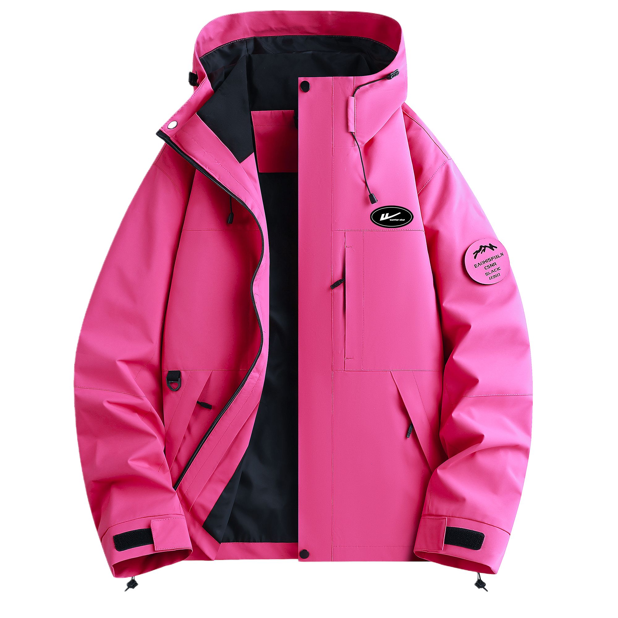 

Коллекция Riding The Wind водонепроницаемая и дышащая устойчивая к истиранию влагоотводящая WARRIOR, electric розовый (diy badge)