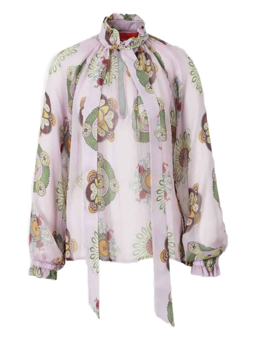 

Блузка с цветочным принтом La DoubleJ, фиолетовый