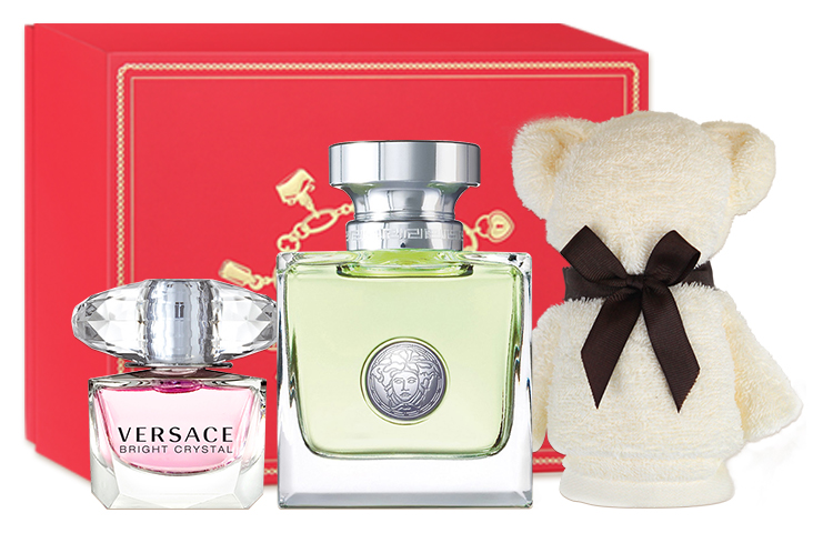 Heartbeat Women's Perfume Gift Box Set Shower Gel+Moisturizing Lotion Eau De Toilette Floral Scent VERSACE, heartbeat women's perfume 50ml+sample 1ml+diamond shower gel 25ml+diamond body lotion 25ml — фото 3