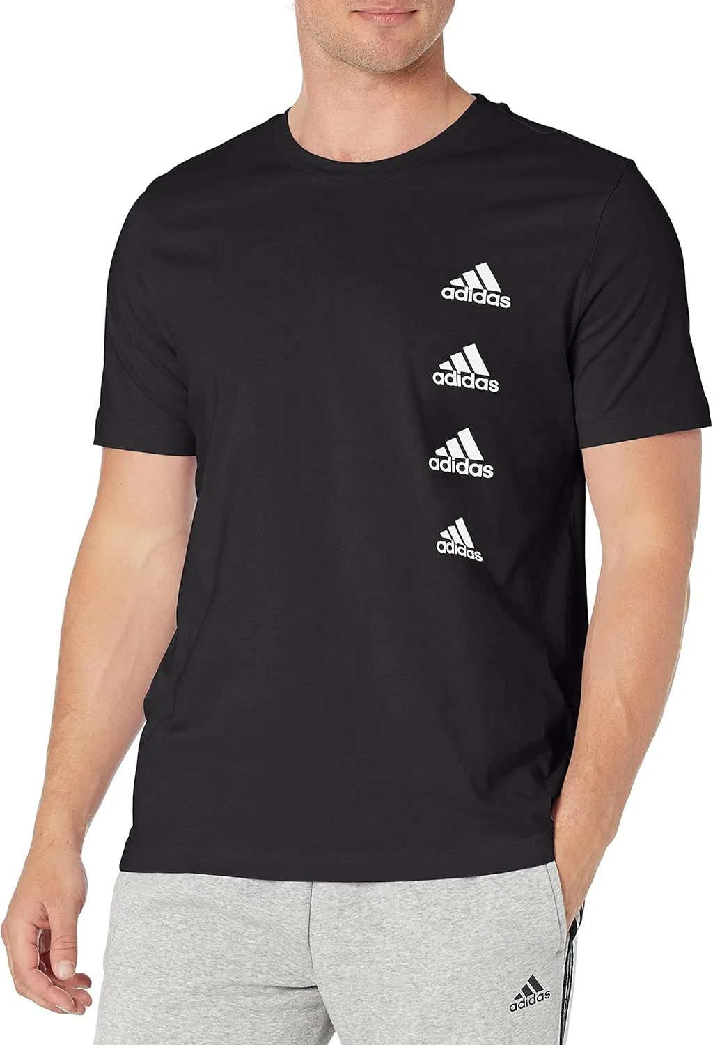 Футболка Adidas Men's Essentials Gradient Logo, черный