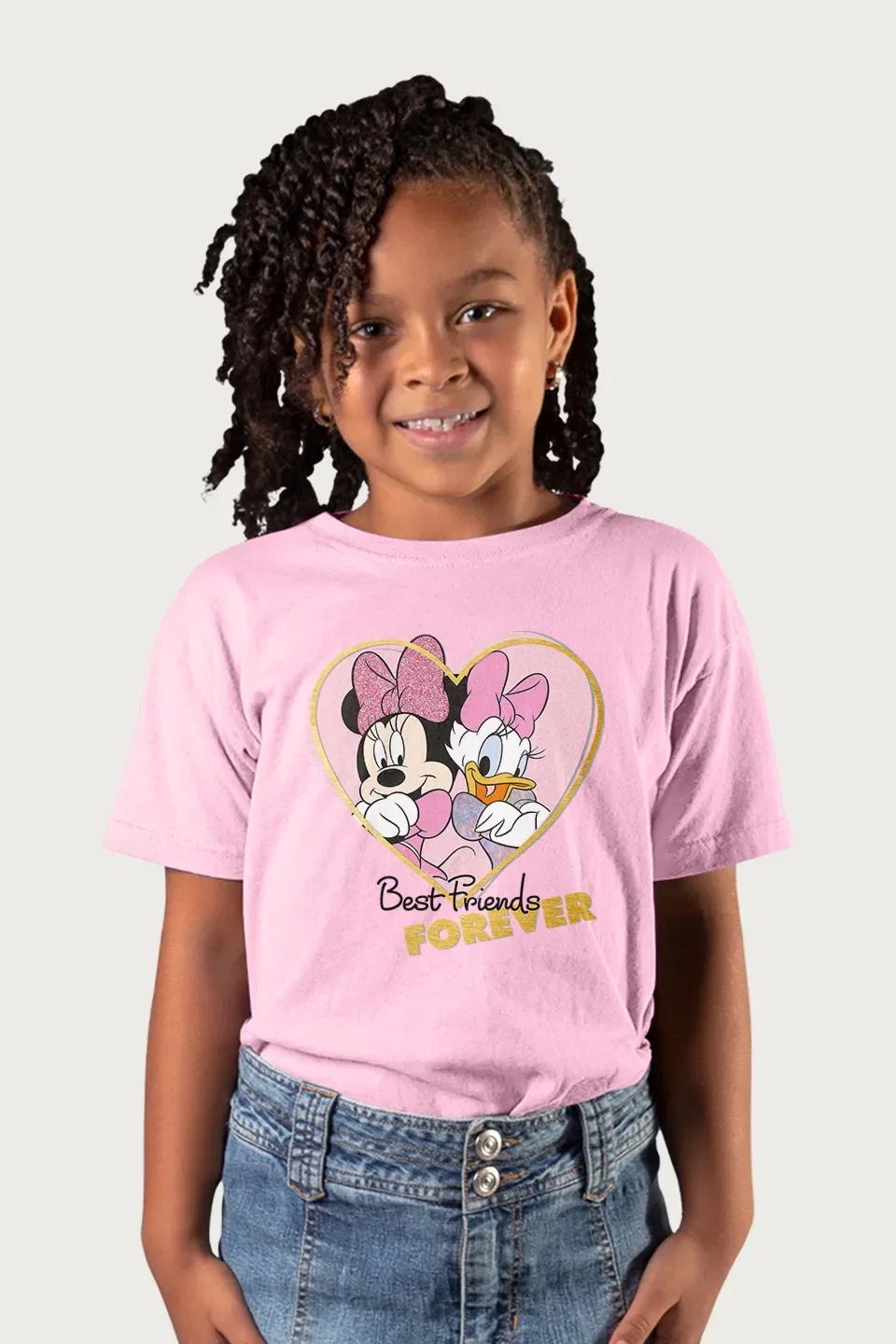 Детская футболка с Микки Маусом Disney, светло-розовый