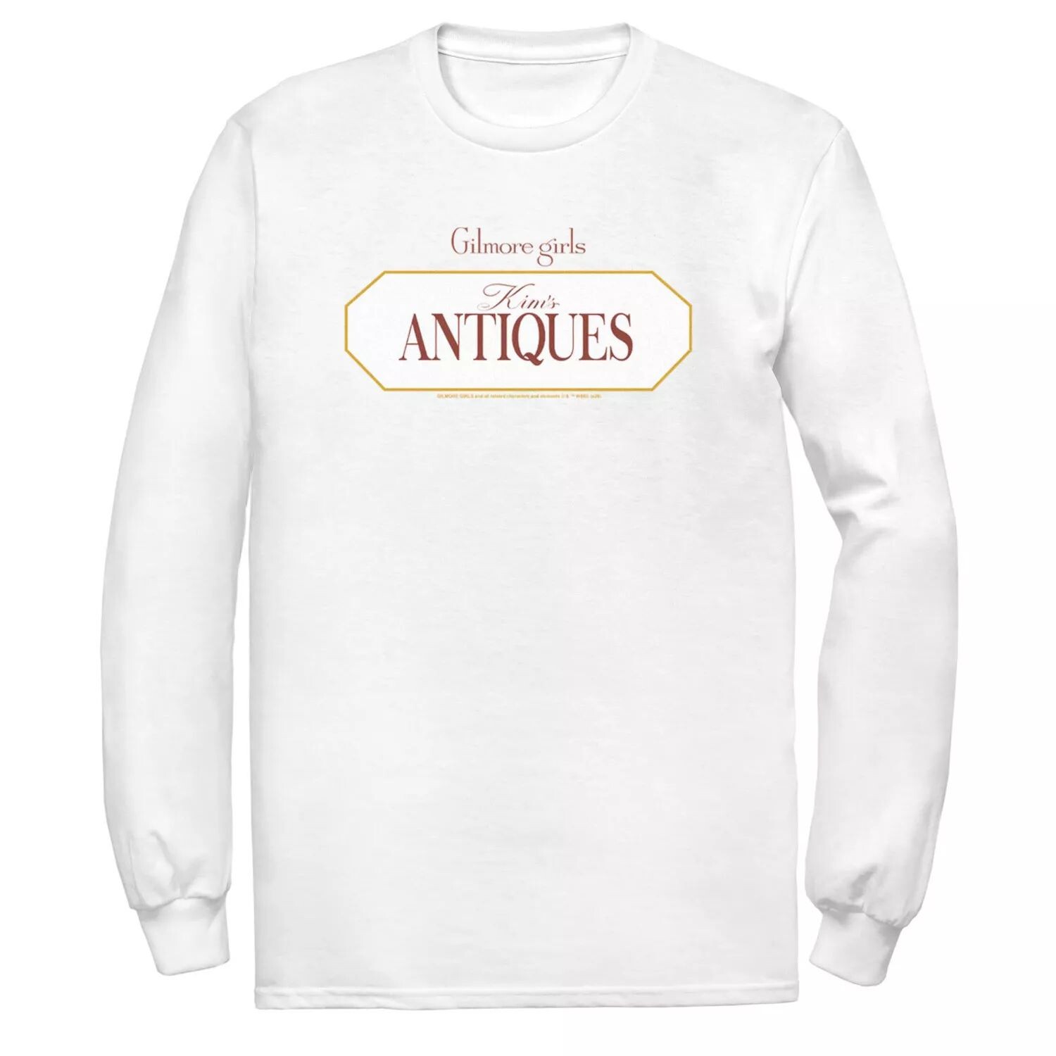 

Мужская футболка с логотипом Gilmore Girls Kim's Antiques Licensed Character, белый