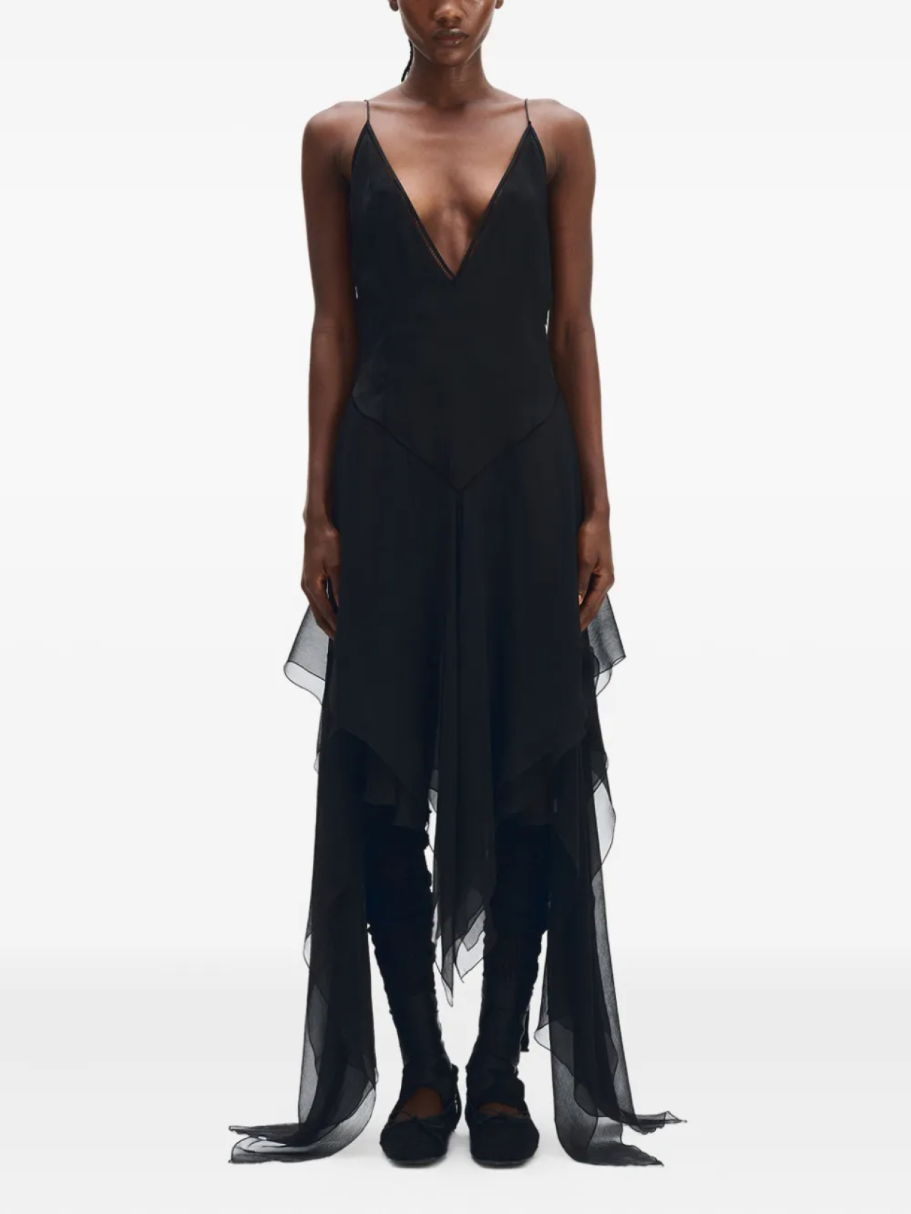 

Ann Demeulemeester многослойное платье, черный