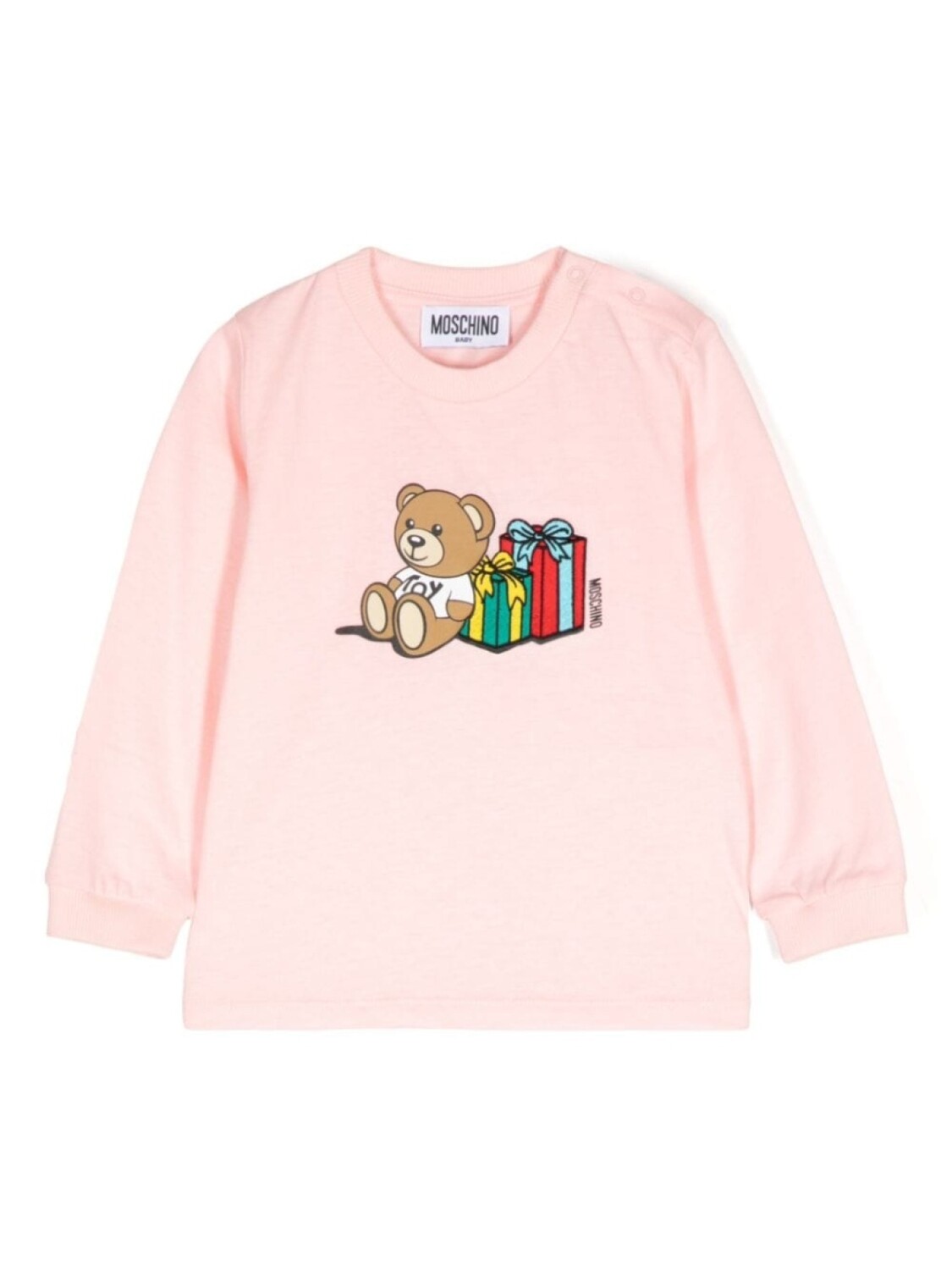 

Moschino Kids футболка с принтом Teddy Bear, розовый
