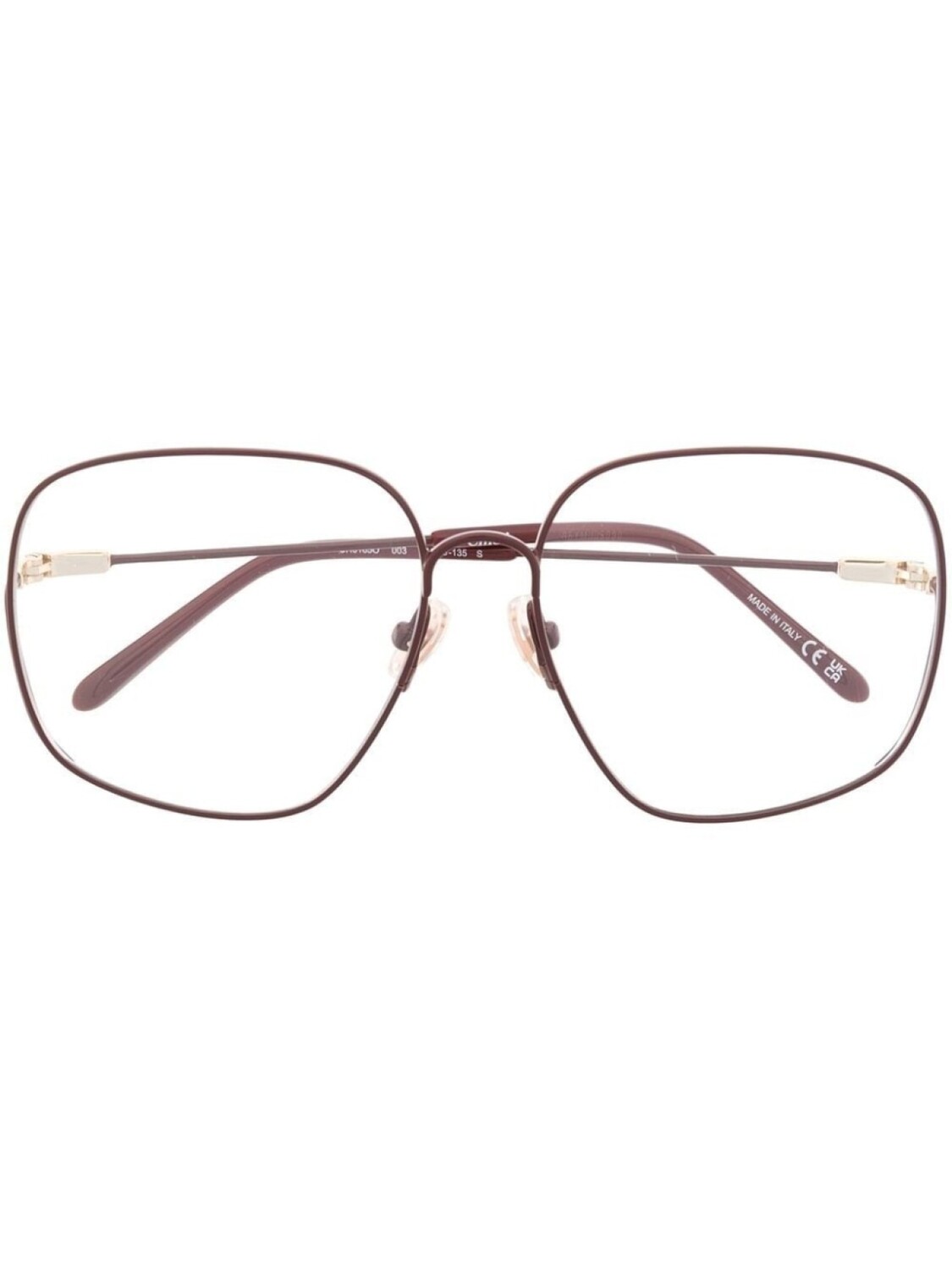 

Chloé Eyewear очки в квадратной оправе, золотистый