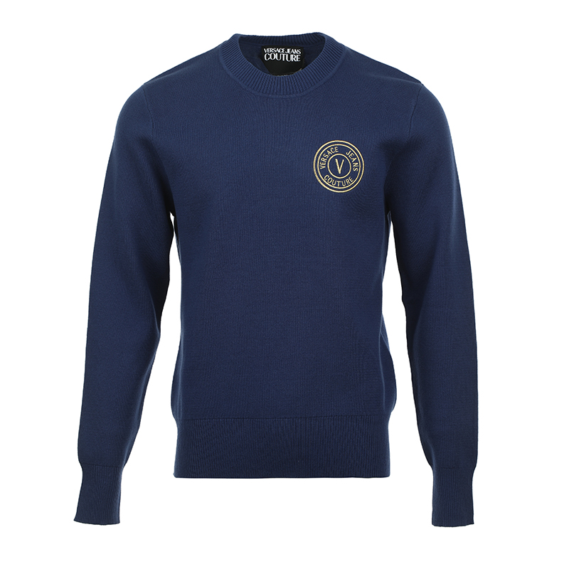 

Джемпер с аппликацией логотипа VERSACE JEANS COUTURE, royal синий