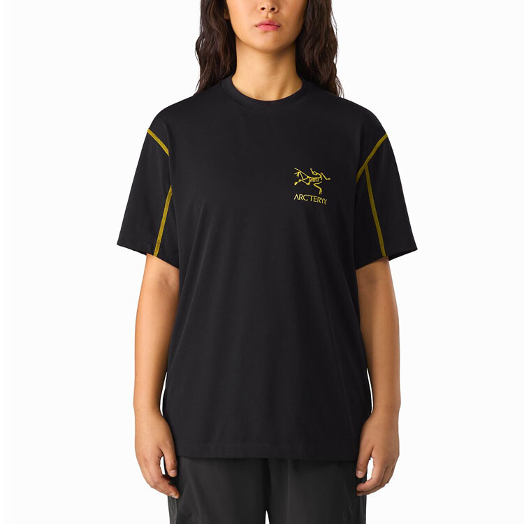 Футболка Arc'teryx Copal SS Bird черная/ультрафиолетовая Arcteryx, цвет Ultra Violet — фото 3