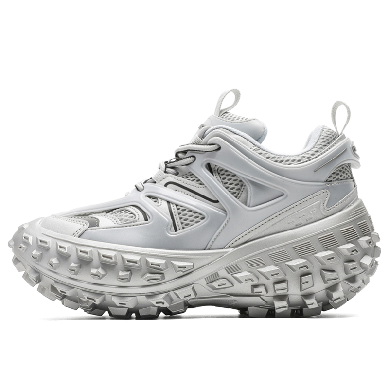 

B.Duck Токсичные серии противоскользящие износостойкие дышащие низкие массивные кроссовки унисекс черный серебристый, цвет Silver