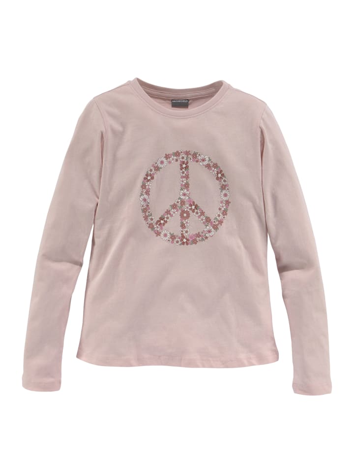 

Kidsworld Футболка с длинными рукавами розового цвета