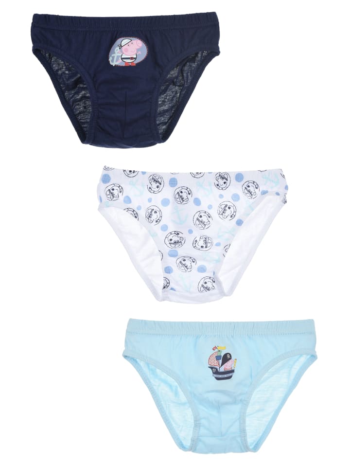 

Peppa Pig Комплект из 3 штук: трусы «Джордж Пират» разных цветов