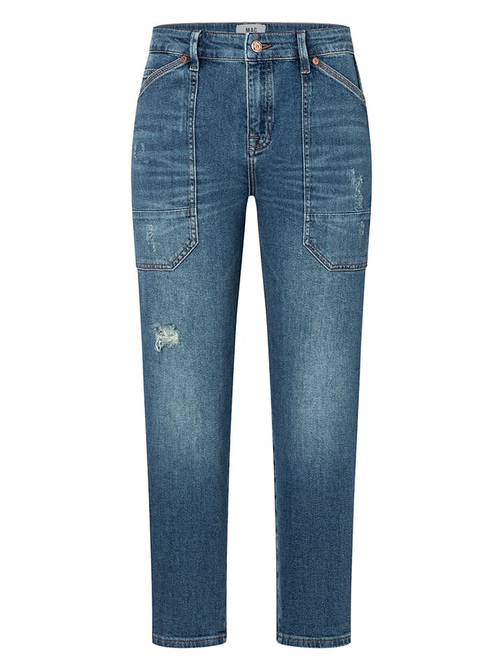 

MAC Джинсы "Айова" - зауженный крой - синего цвета