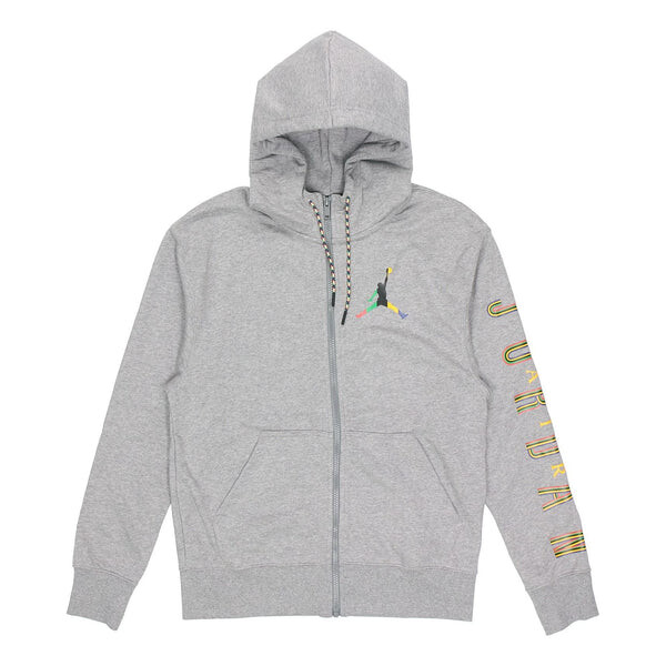 

Куртка Men's Air Jordan Zipper Cardigan autumn Gray Hoodie, серый
