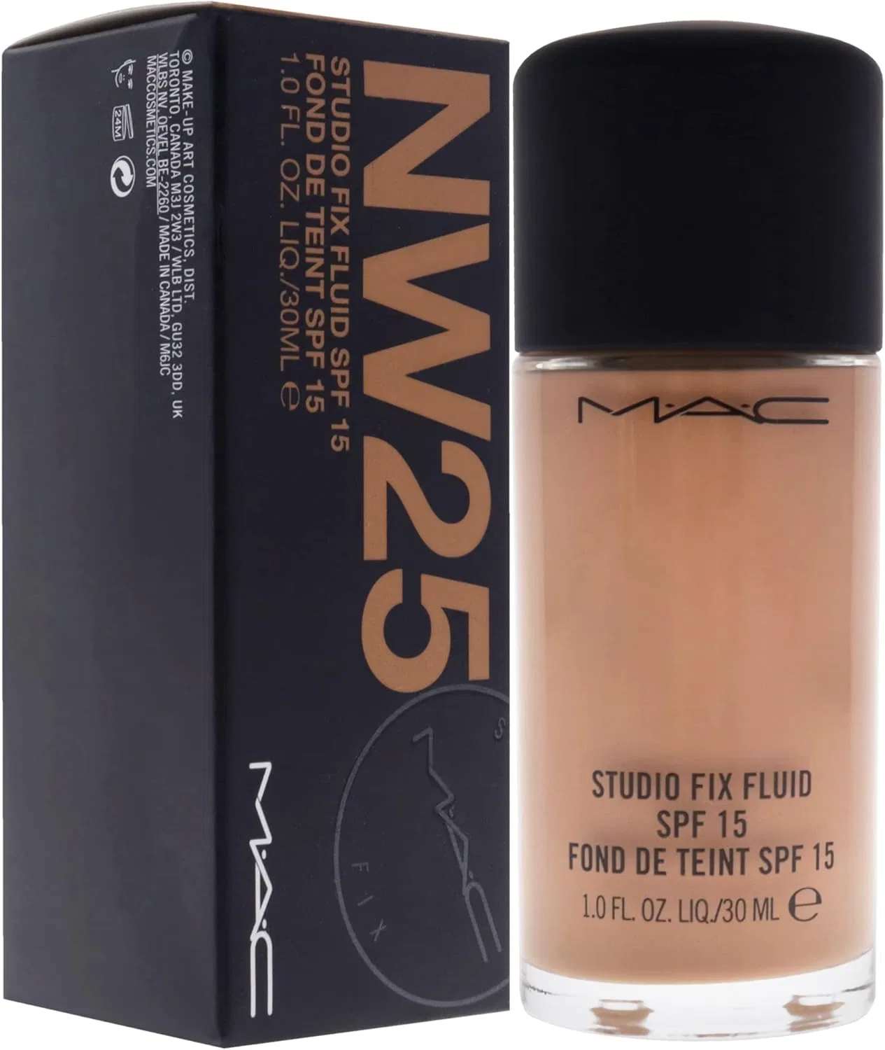Тональная основа Mac Maxstadium Fenix Fluid SPF15 NW25 30ml — фото 3